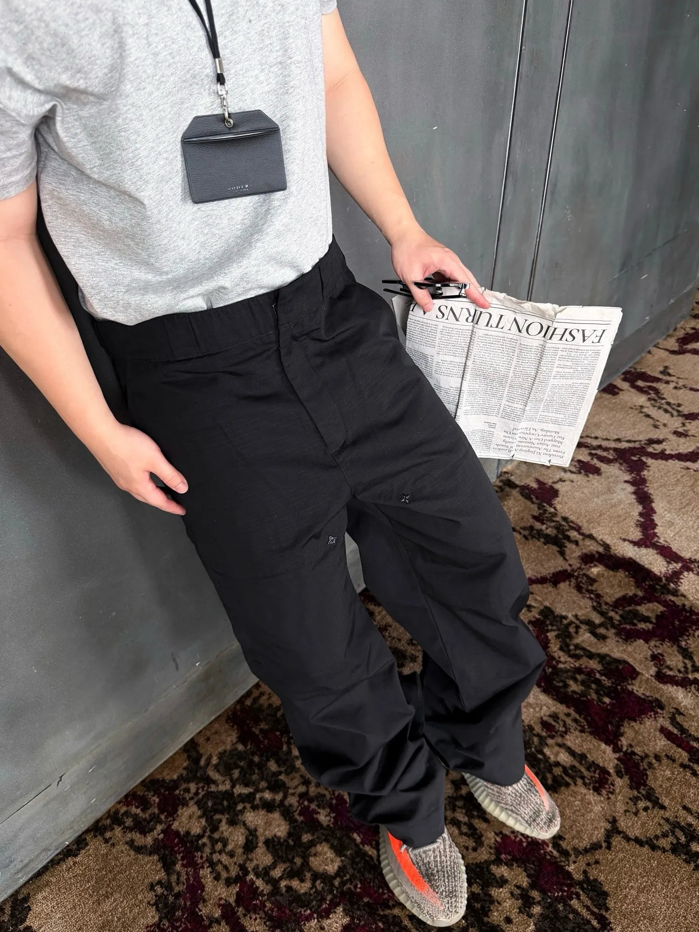Louis Vuitton/Louis Vuitton cotton cargo trousers